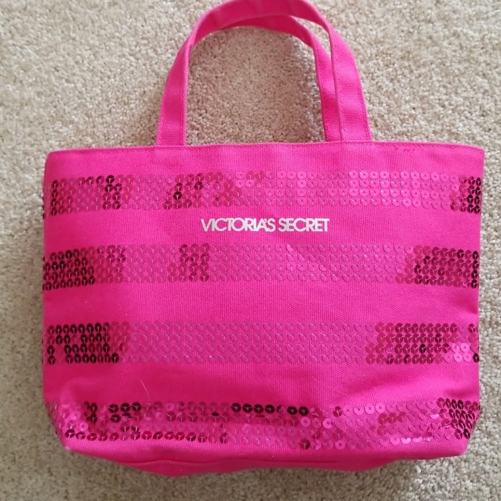 Victoria's Secret pink sequin purse